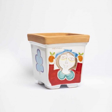 Vaso porta pianta Folk Donna VSPQOM Vaso porta pianta Folk Donna VSPQOM